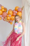 Jupe en raffia, taille adulte, rose