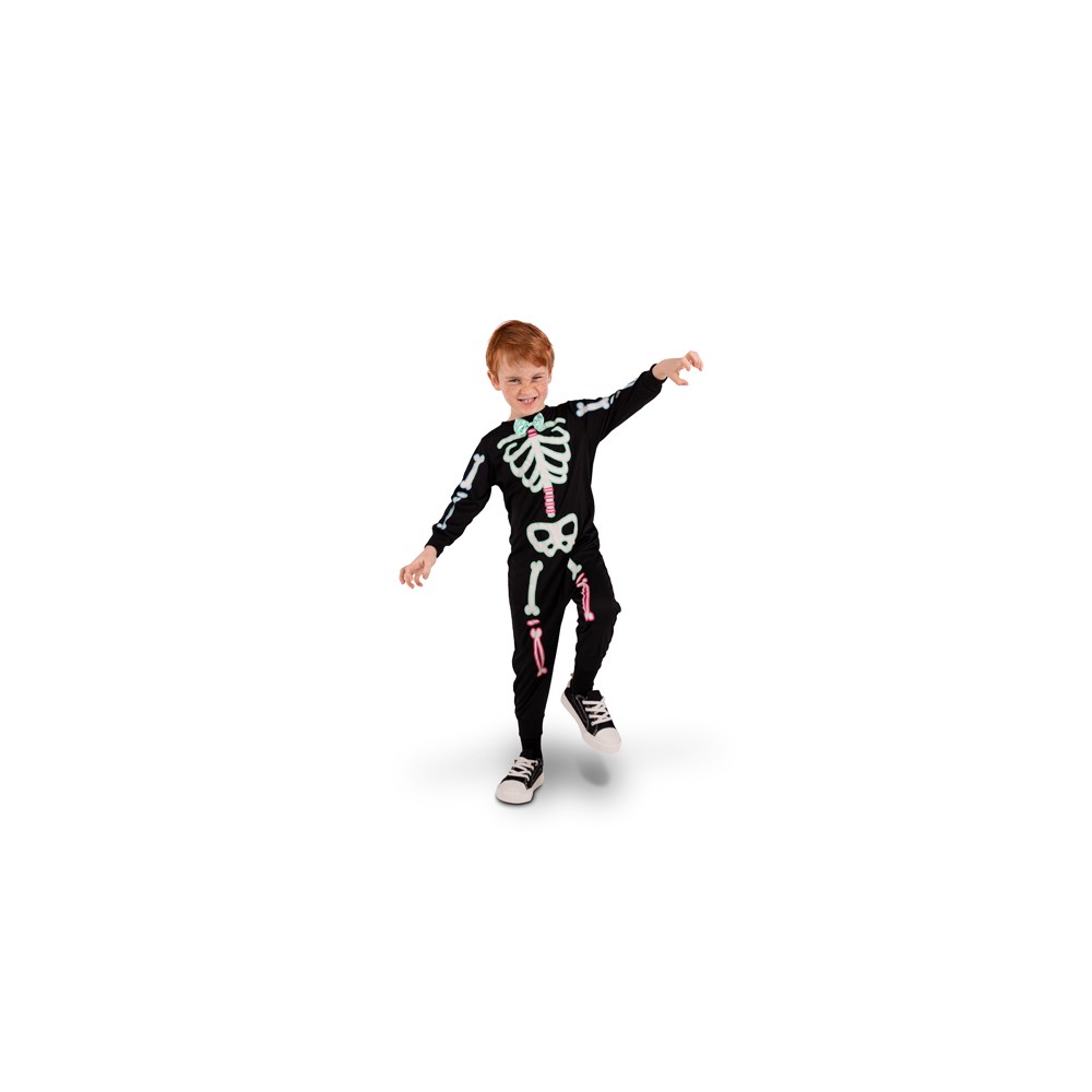 Déguisement pour enfants Squelette, taille 116-128