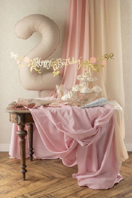 Nappe rose pâle, 180 x 300cm