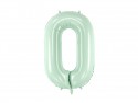 Ballon en aluminium Chiffre ''0'', 72cm, vert