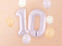 Ballon en aluminium Chiffre ''0'', 72cm, violet