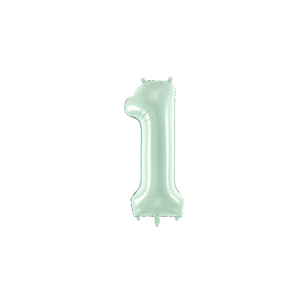Ballon en aluminium Chiffre ''1'', 72cm, vert