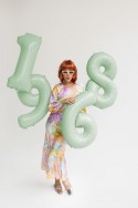 Ballon en aluminium Chiffre ''1'', 72cm, vert