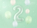 Ballon en aluminium Chiffre ''2'', 72cm, vert