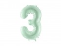 Ballon en aluminium Chiffre ''3'', 72cm, vert