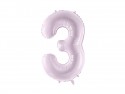 Ballon en aluminium Chiffre ''3'', 72cm, violet