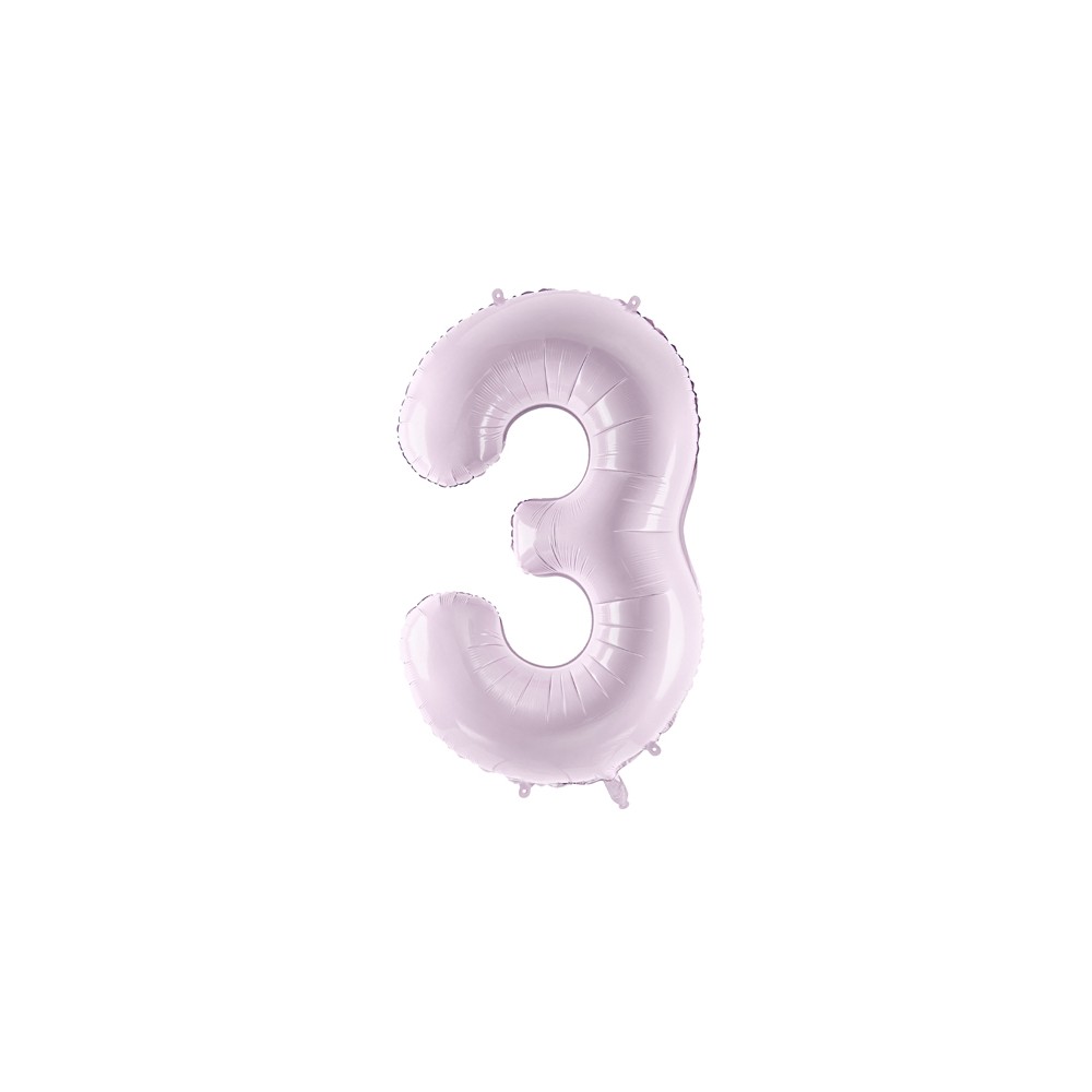 Ballon en aluminium Chiffre ''3'', 72cm, violet