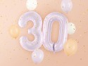Ballon en aluminium Chiffre ''3'', 72cm, violet