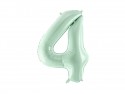 Ballon en aluminium Chiffre ''4'', 72cm, vert