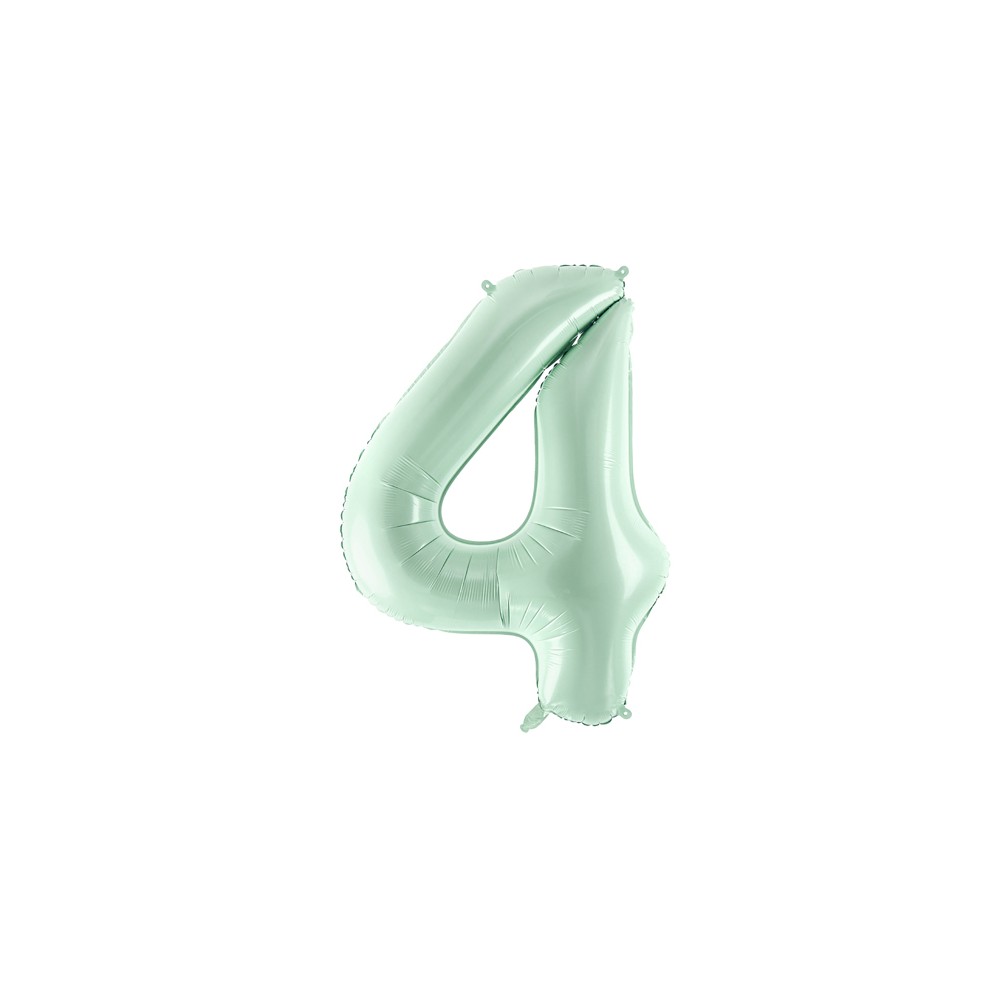 Ballon en aluminium Chiffre ''4'', 72cm, vert