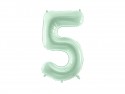 Ballon en aluminium Chiffre ''5'', 72cm, vert