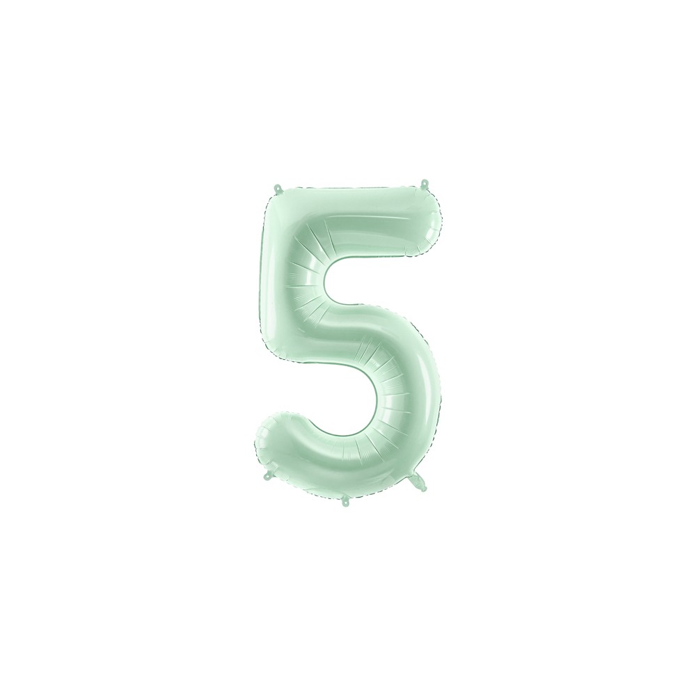 Ballon en aluminium Chiffre ''5'', 72cm, vert