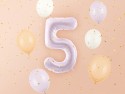 Ballon en aluminium Chiffre ''5'', 72cm, violet
