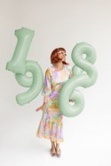 Ballon en aluminium Chiffre ''6'', 72cm, vert