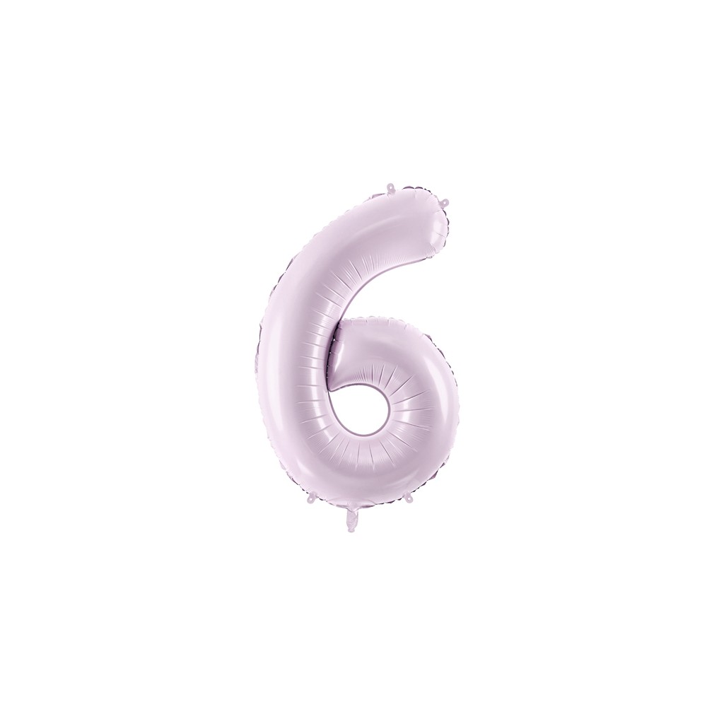 Ballon en aluminium Chiffre ''6'', 72cm, violet