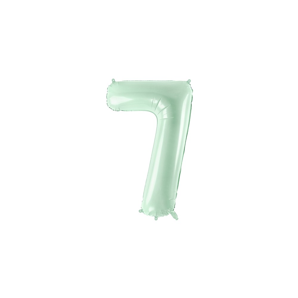 Ballon en aluminium Chiffre ''7'', 72cm, vert