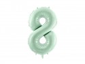 Ballon en aluminium Chiffre ''8'', 72cm, vert