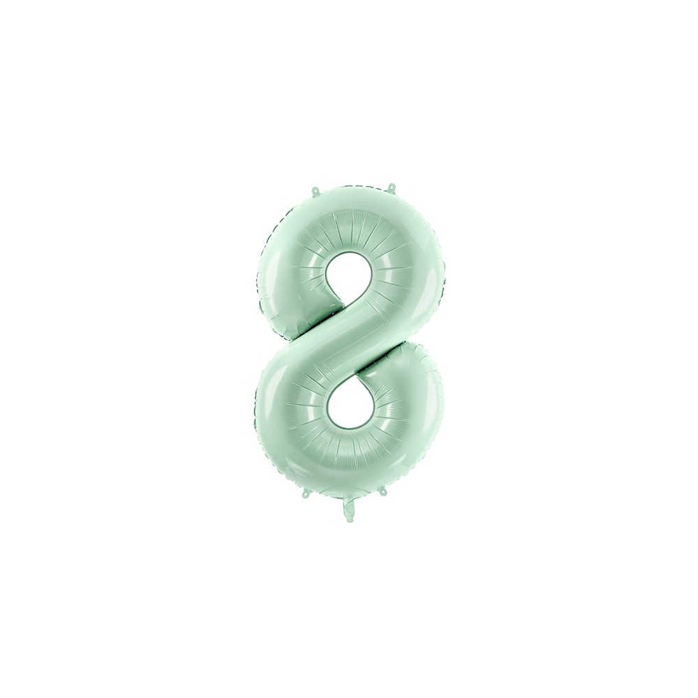 Ballon en aluminium Chiffre ''8'', 72cm, vert