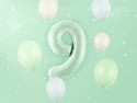 Ballon en aluminium Chiffre ''9'', 72cm, vert