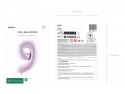 Ballon en aluminium Chiffre ''9'', 72cm, violet