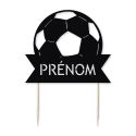 Cake topper en papier personnalisable "football"