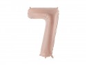 Ballon en aluminium Chiffre ''7'', 72cm, beige foncé