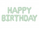 Ballon Mylar Happy Birthday, 340x35cm, vert