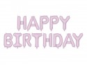 Ballon Mylar Happy Birthday, 340x35cm, violet