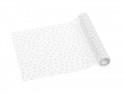 Chemin de table en tulle Cœurs, blanc, 0,36 x 9 m