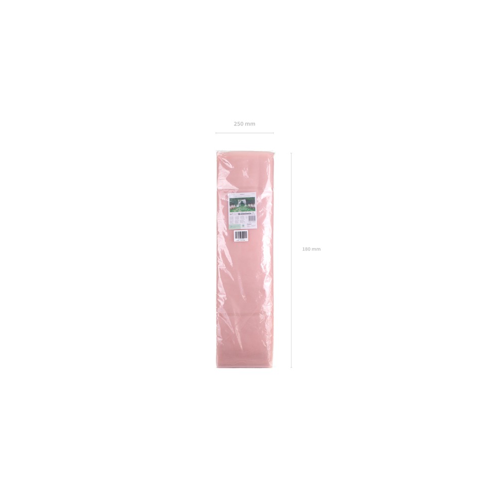Tulle fin filet, rose sale, 1,5 x 10 m