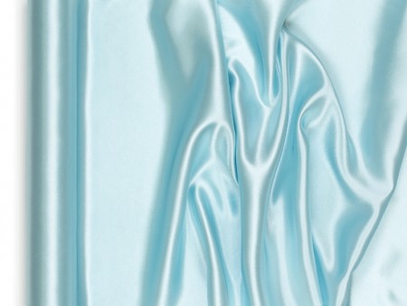 Satin lisse, bleu ciel,...