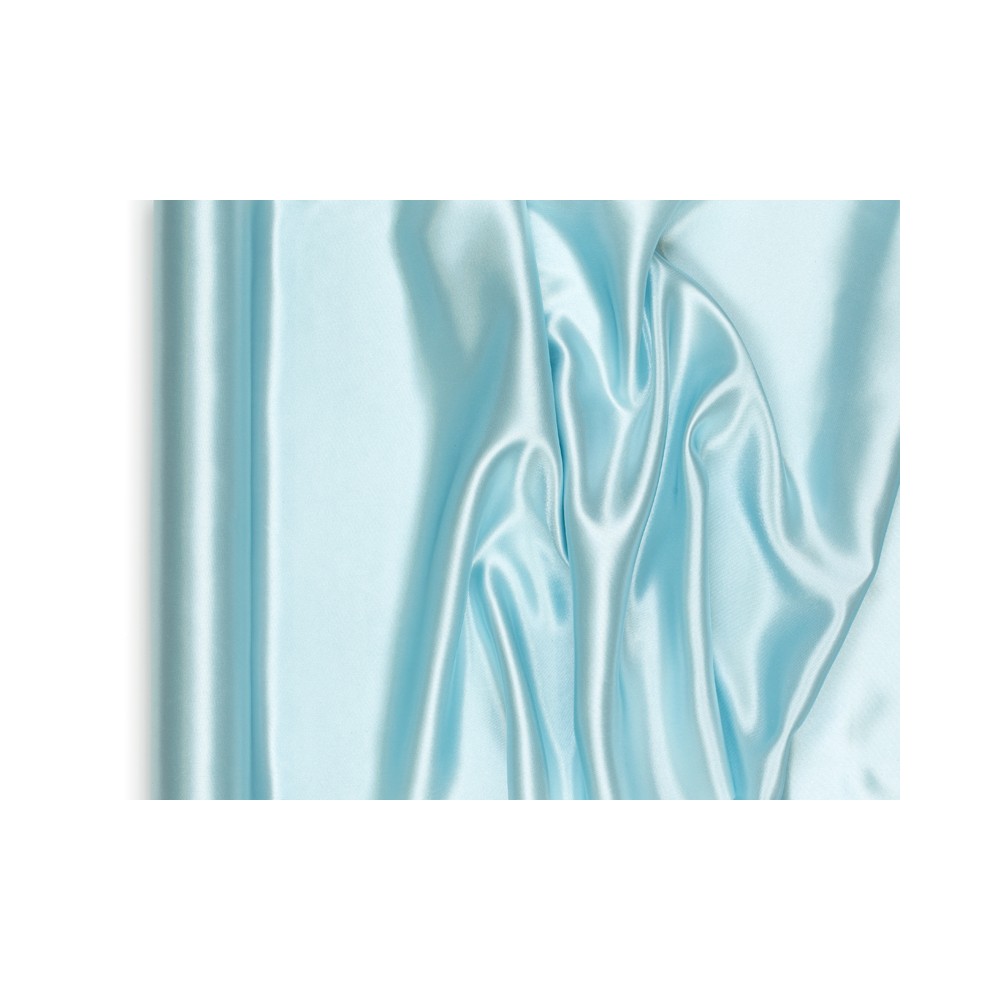 Satin lisse, bleu ciel, 0,36 x 9m