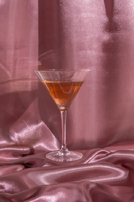 Satin lisse, rose foncé,...