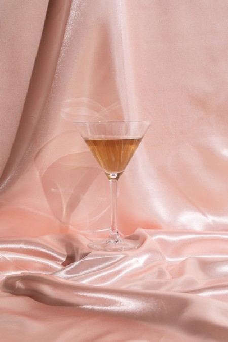 Satin lisse, pêche, 0,48 x 9m