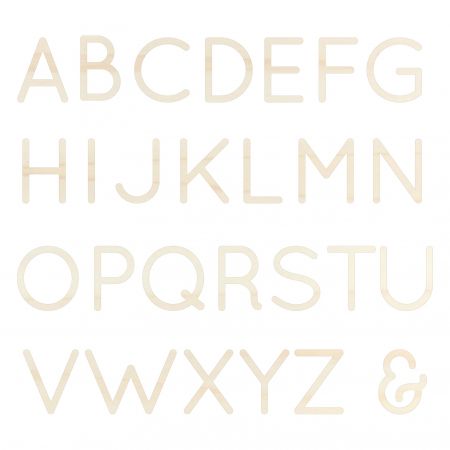 Lettre en bois alphabet -...