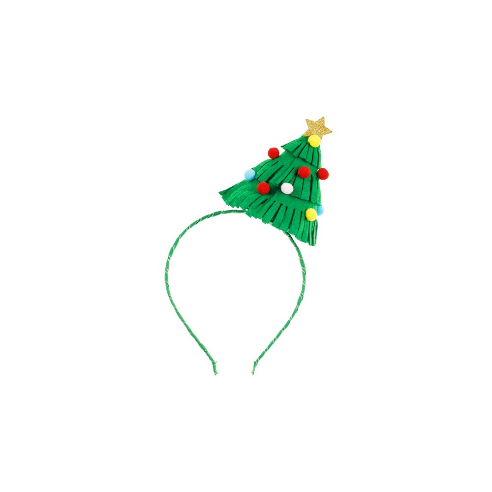 Serre-tete Sapin de Noël, 13 x 24 cm, vert
