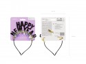 Serre-tete Happy New Year, 15,5 x 20,5 cm, noir