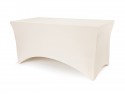 Housse de table de banquet, 183x76x74 cm, cappuccino