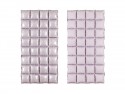 Rideau de ballons en aluminium double face, violet, 55 x 110 cm