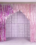 Rideau de ballons en aluminium double face, violet, 55 x 110 cm