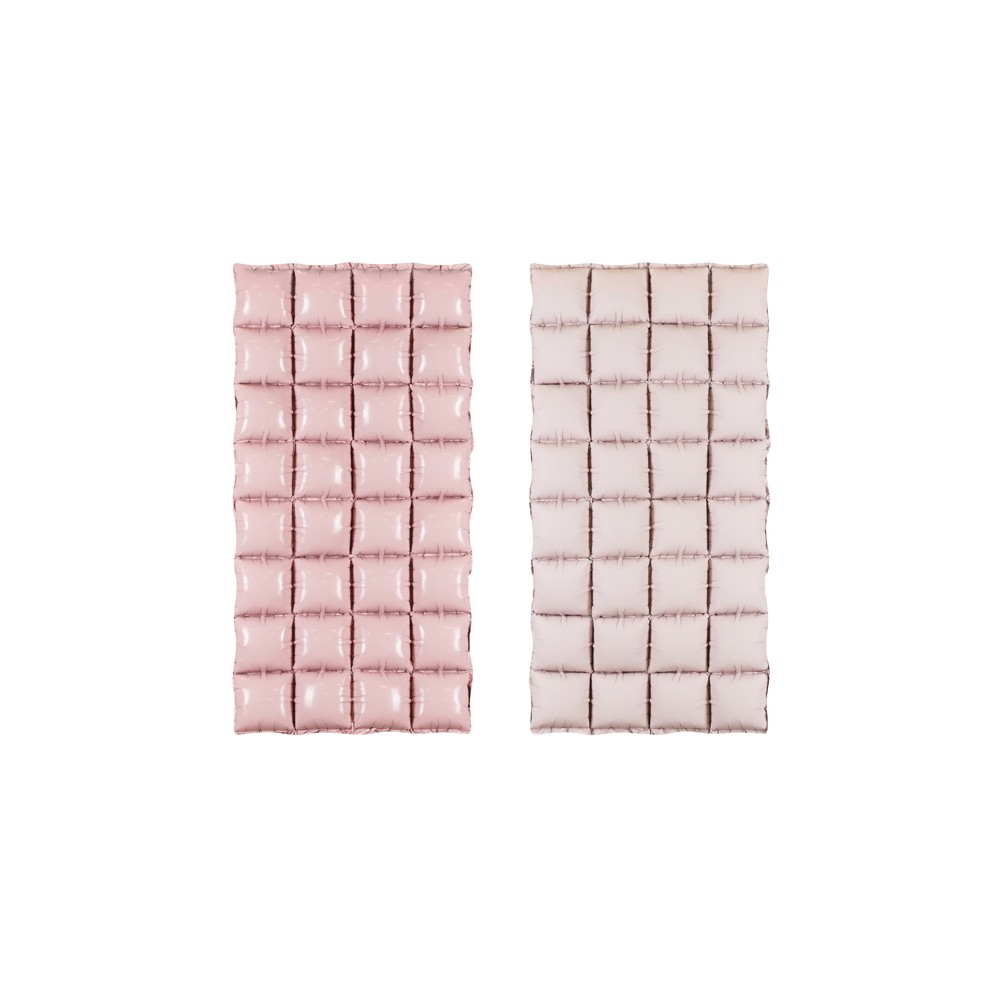 Rideau de ballons en aluminium double face, rose clair, 55 x 110 cm