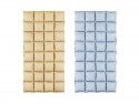 Rideau de ballons en aluminium double face, beige-bleu, 55 x 110 cm