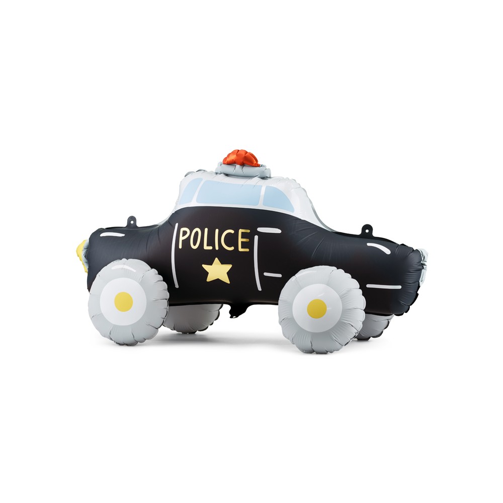Ballon debout en foil Voiture de police, mélange, 90 x 41 cm