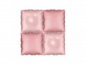 Rideau de ballons de baudruche double face Carré, rose pâle, 35 x 35 cm