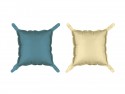 Rideau de ballons de baudruche double face Carré, beige-bleu marine, 35 x 35 cm