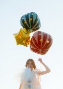 Ballon de baudruche Starry ball, 75 cm, rouge