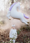 Ballon licorne en aluminium, 113x83 cm, mix