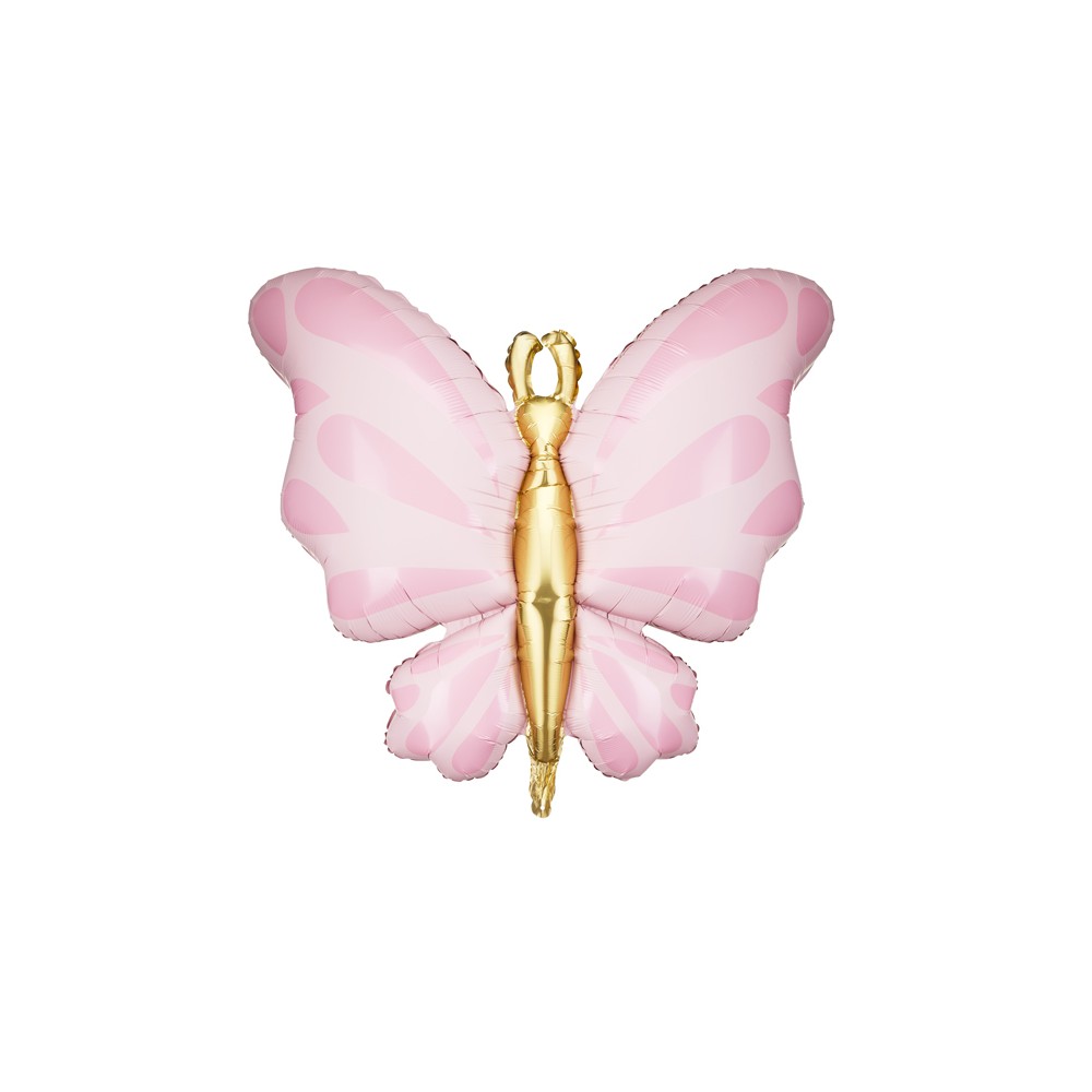 Ballon en Mylar Papillon, 69x69 cm, rose
