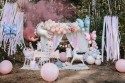 Ballon en Mylar Papillon, 69x69 cm, rose