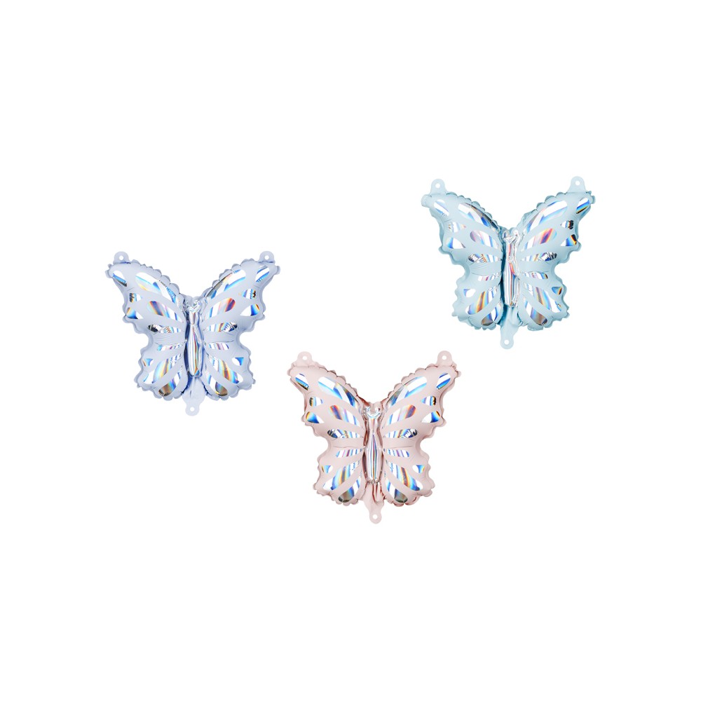 Ballons en Mylar pour Guirlandes Papillons, Mix, 19x23 cm